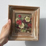 Small bouquet painted in oil