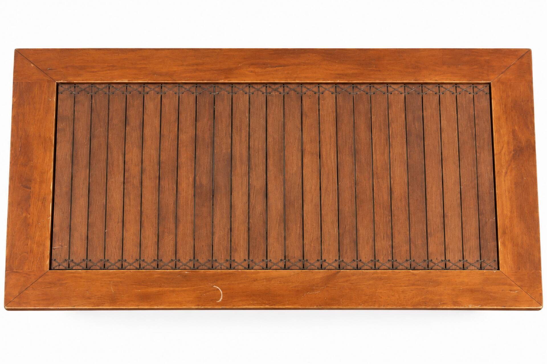 Table exotique Thaïlande en verre et bois massif 