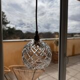 Cut crystal pendant light