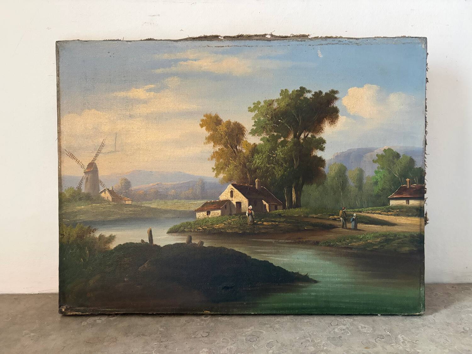 19th-century Dutch landscape, signed