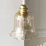 Amber “bell” pendant light