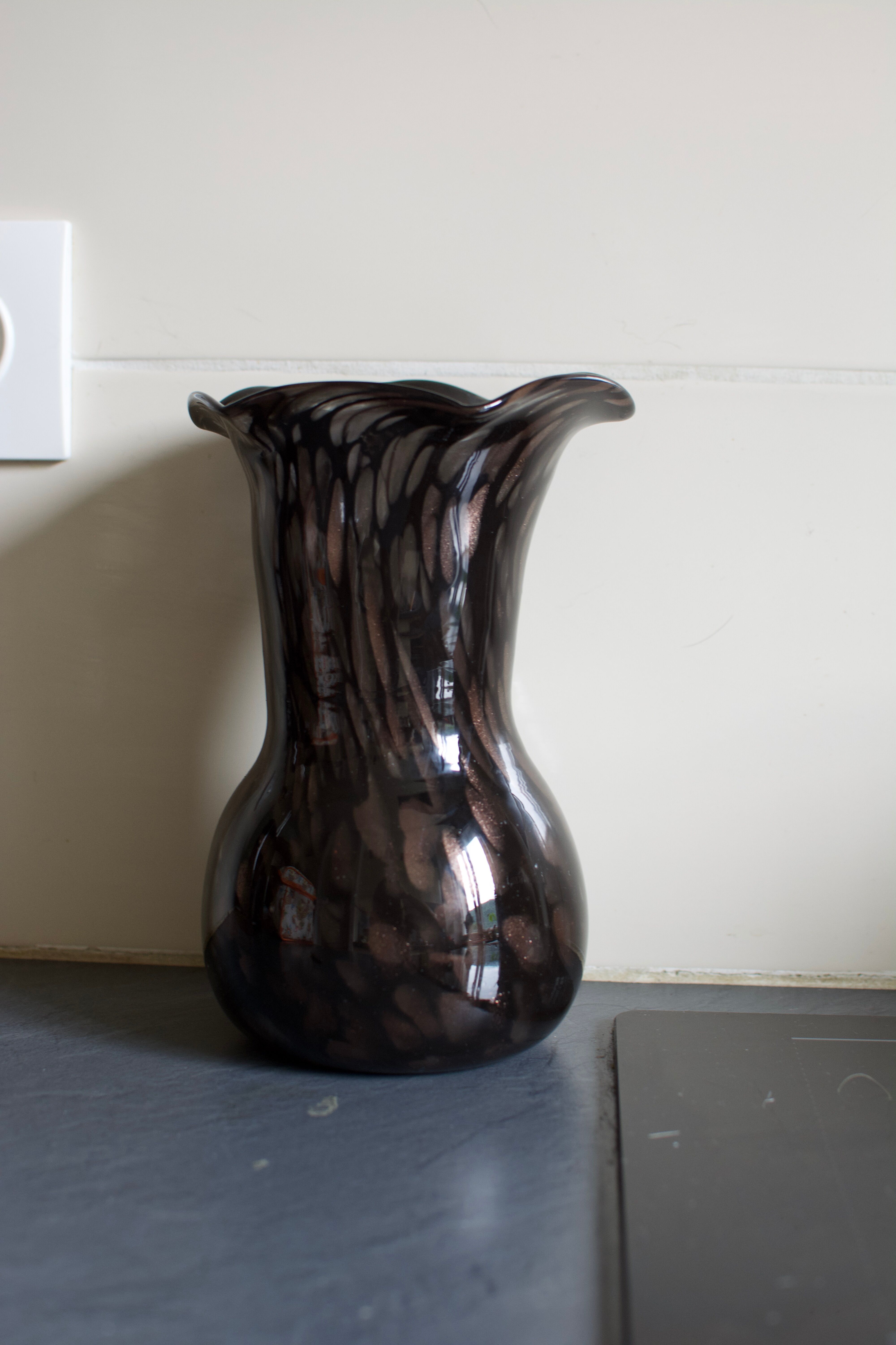 Blown glass vase