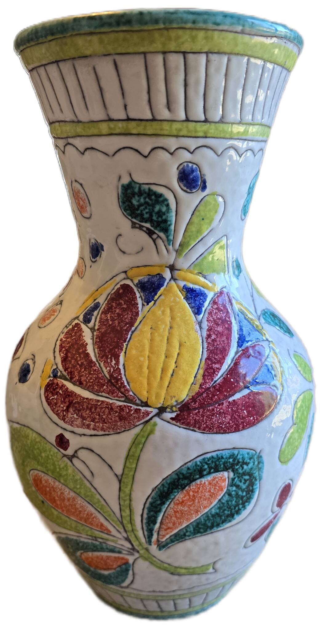 Vintage Italian ceramic vase Fratelli