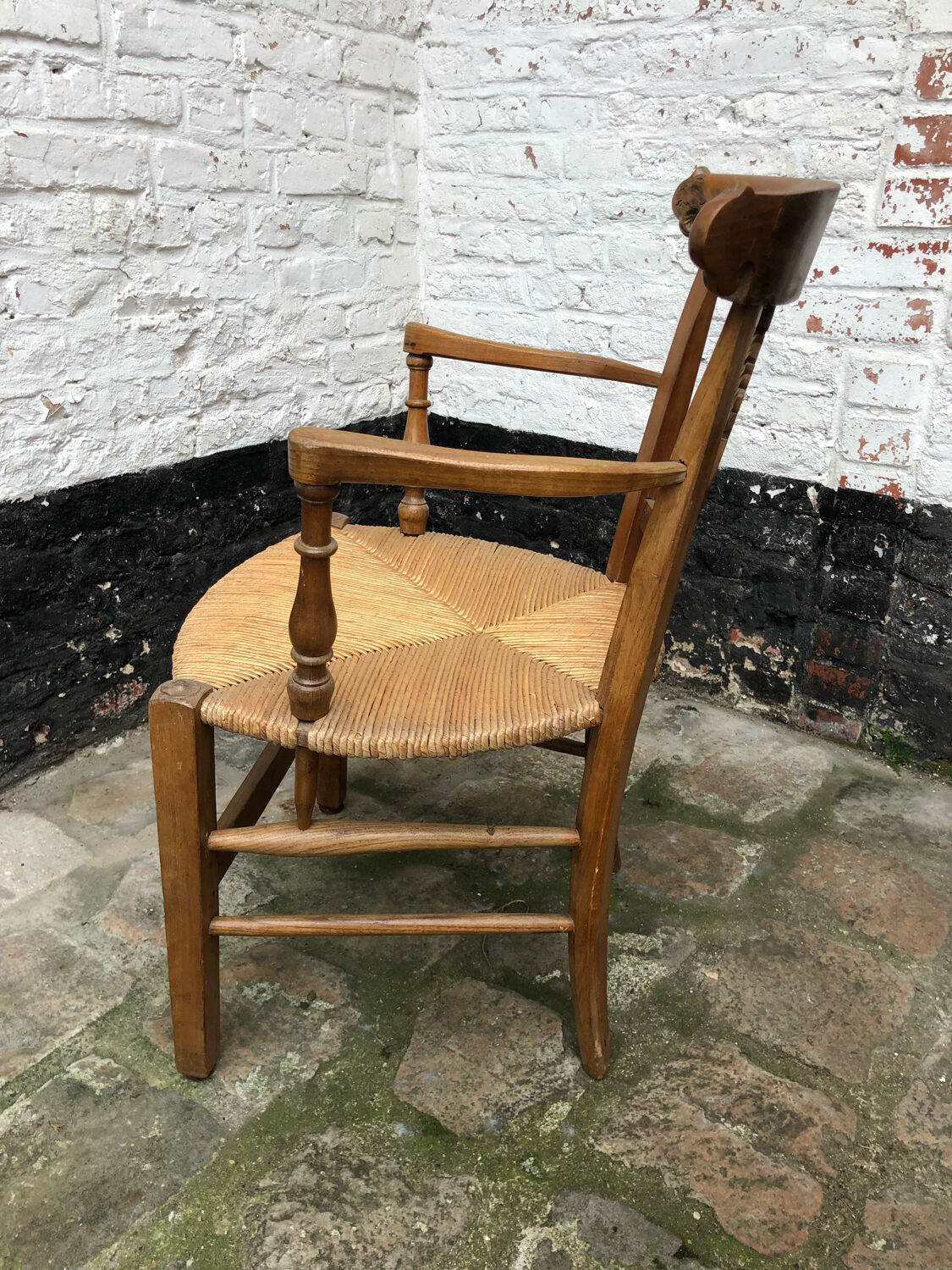 Cherry armchair directoire