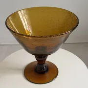 Saladier en verre soufflé de la verrerie de Biot