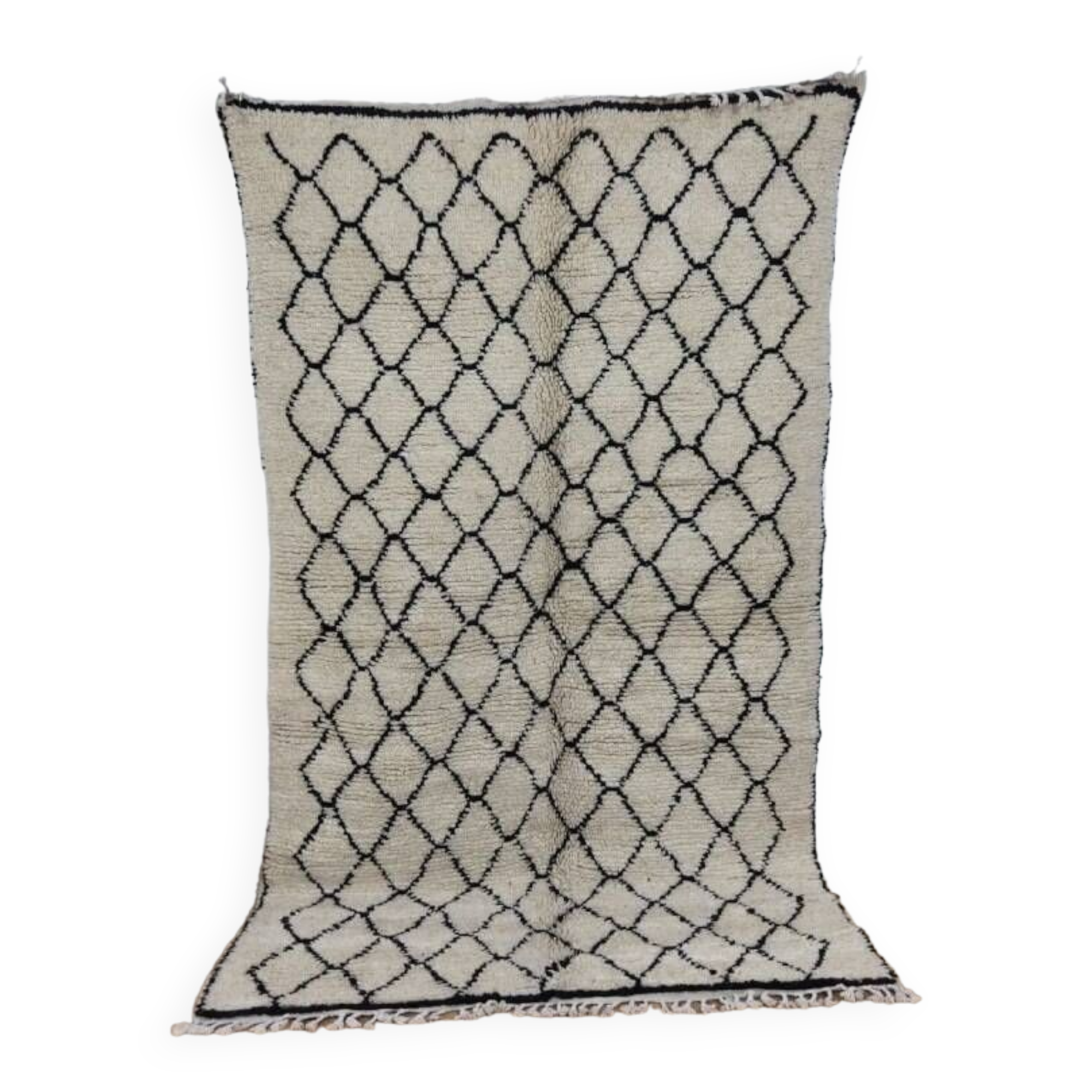 Handmade wool Berber rug 220 x 130 cm