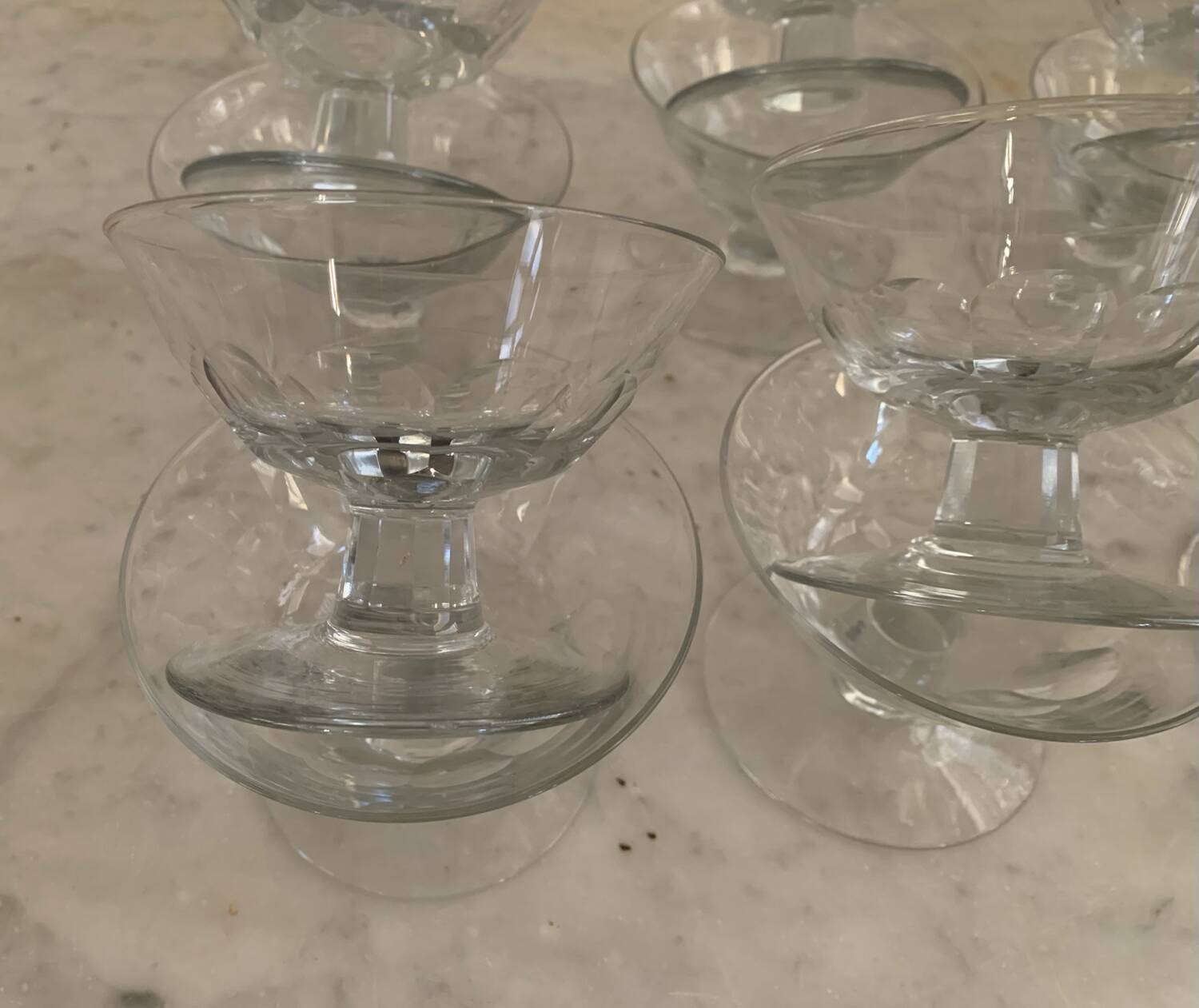 12 champagne glasses