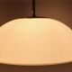 Glashütte Limburg Mushroom Pendant Light in Opal Glass and Brass