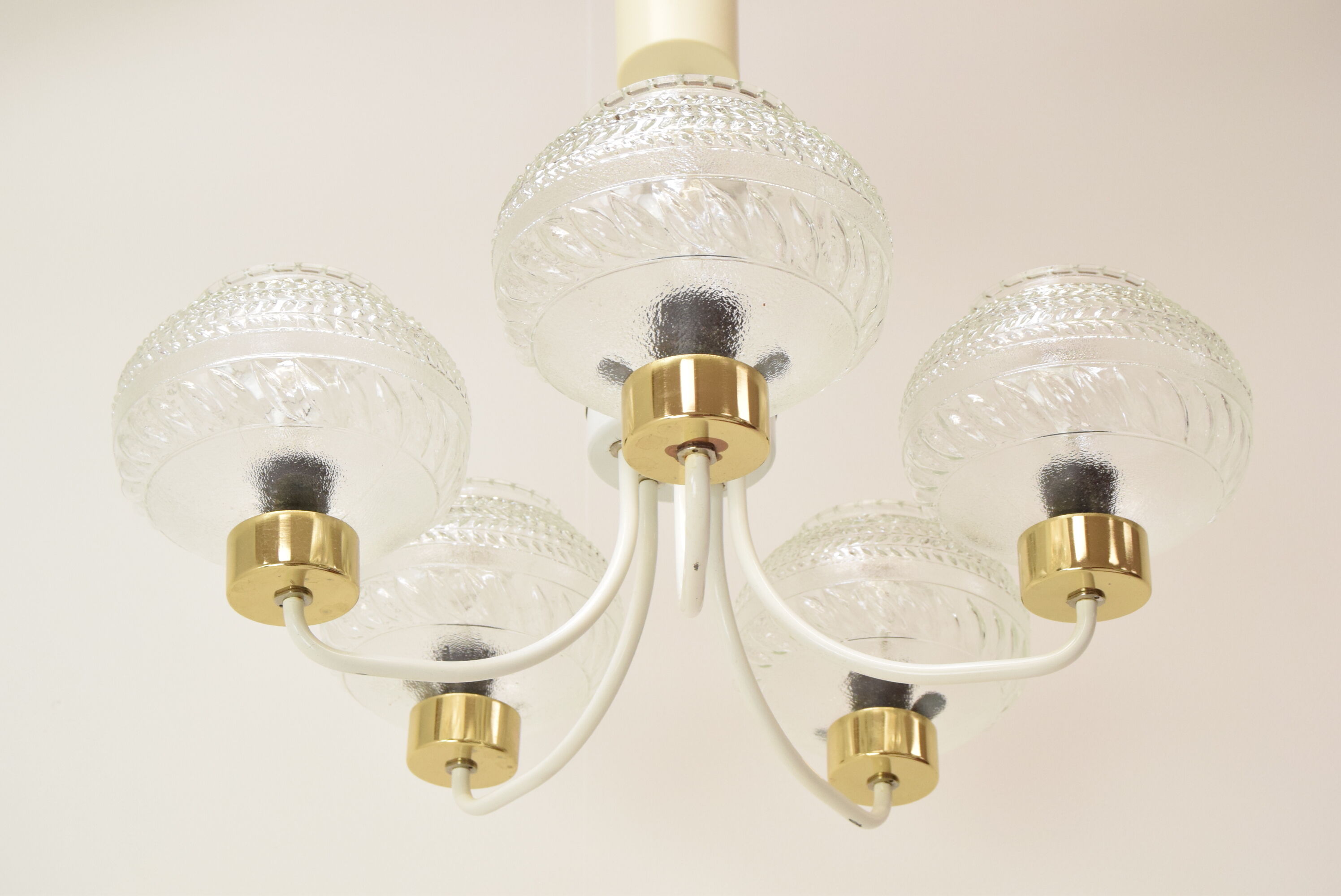 Mid-century chandelier by instala jilove u decina,1970's.