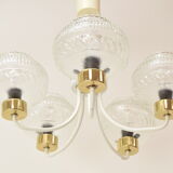 Mid-century chandelier by instala jilove u decina,1970's.