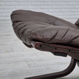 1970s, Norwegian design by Ingmar Relling, chair with stool model "Siesta".