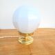 Vintage opaline faceted globe lamp