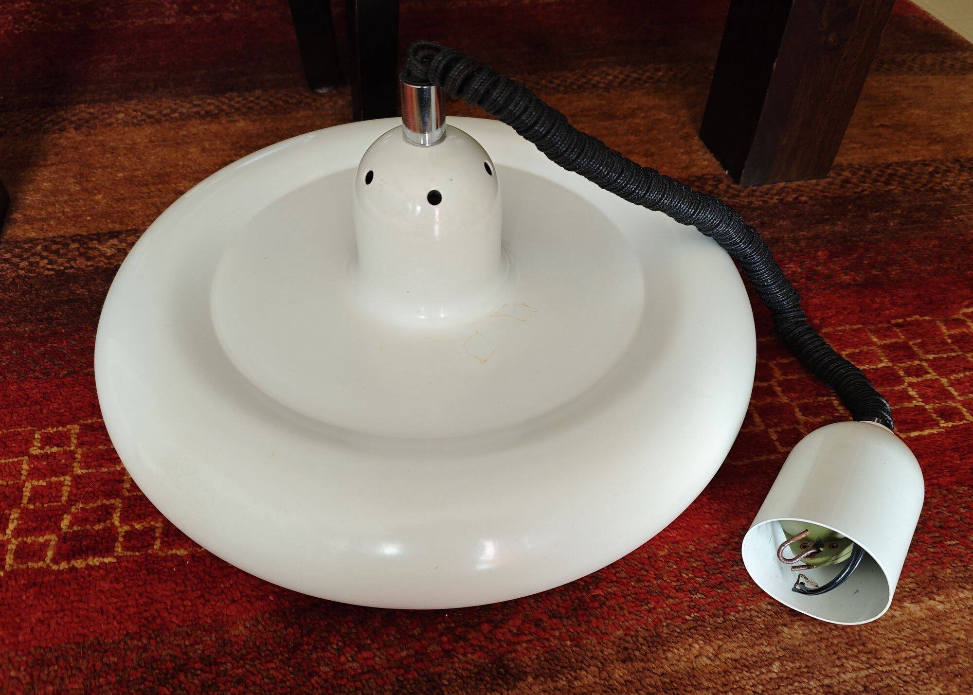 Space Age pendant lamp, Italian design - Enrico Furio Dominici - 1950s/1960s