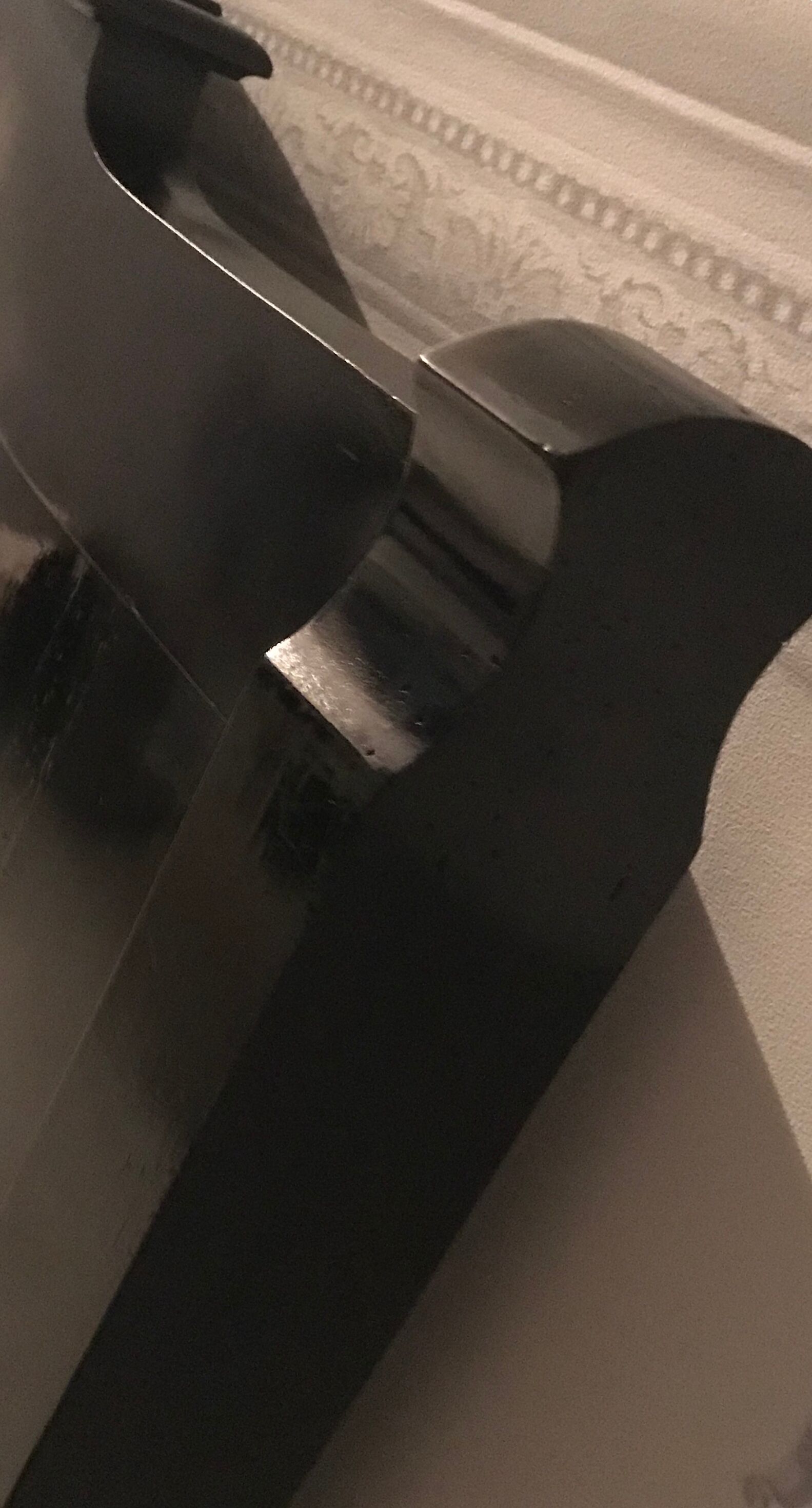 Lacquered wood headboard