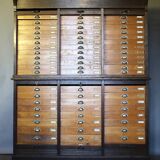 Meuble de metier / tiroirs "0rfèvrerie", collections, partitions, classement