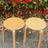 Pair of vintage IKEA Frosta stools
