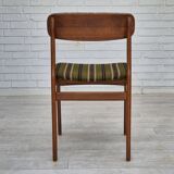 1960s, set of 4 Danish dinning chairs, solid teak wood, original condition.