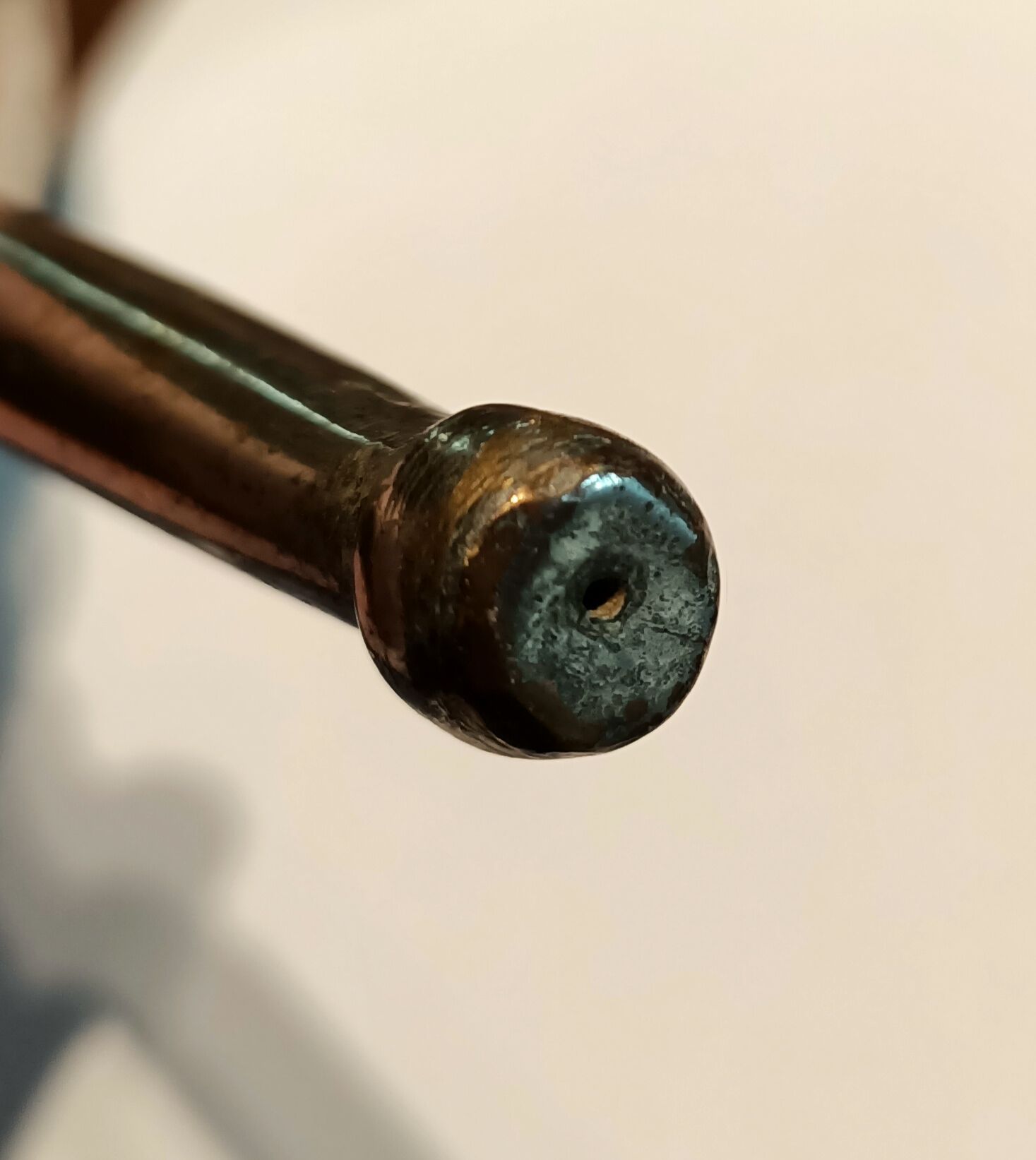 Brass chiseled funnel