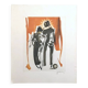 Original lithograph Signed Roger Hebbelinck 1912 1987 Belgian n°126/350