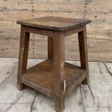 workshop stool in Burmese teak