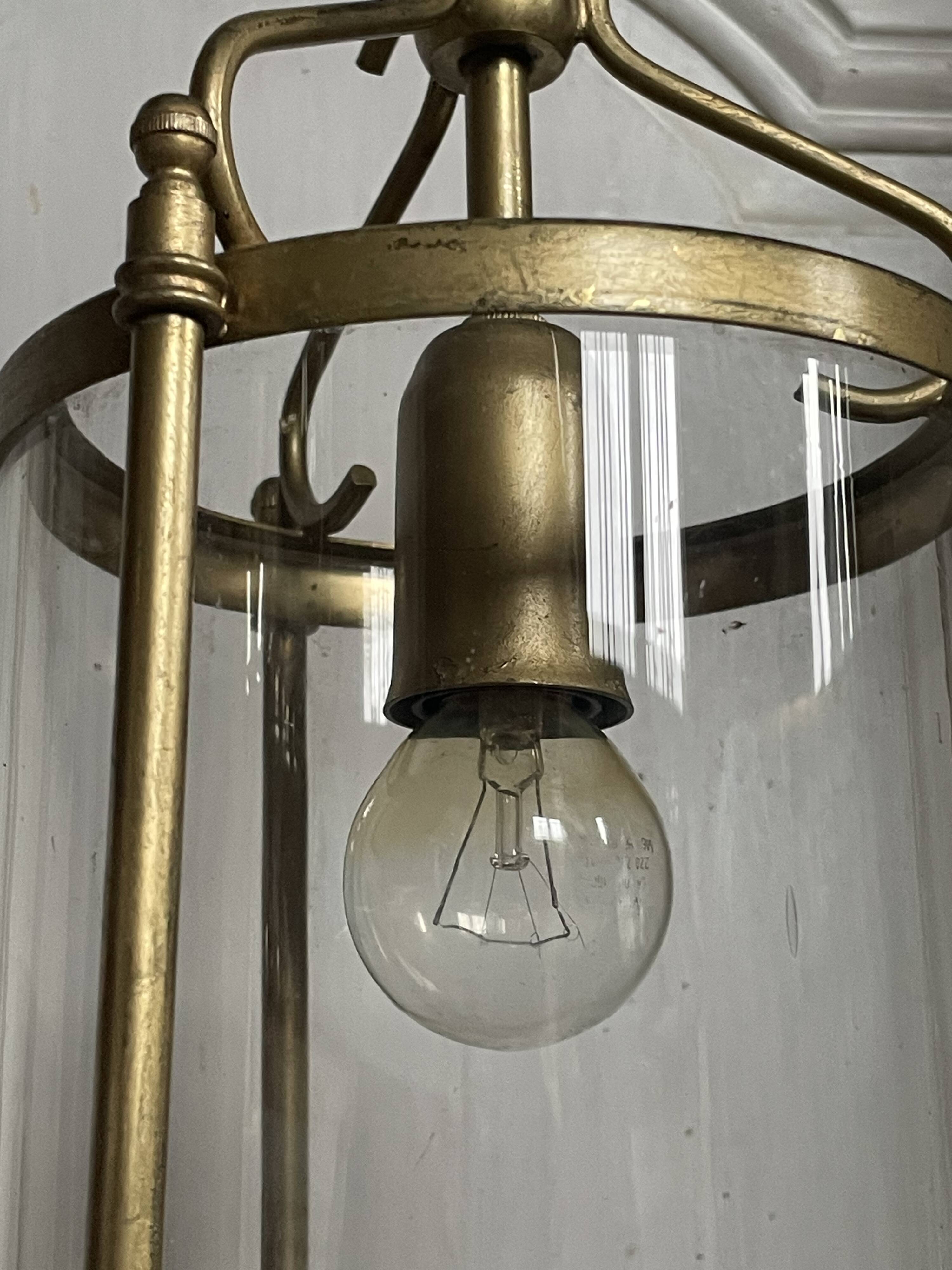 Brass hanging lamp