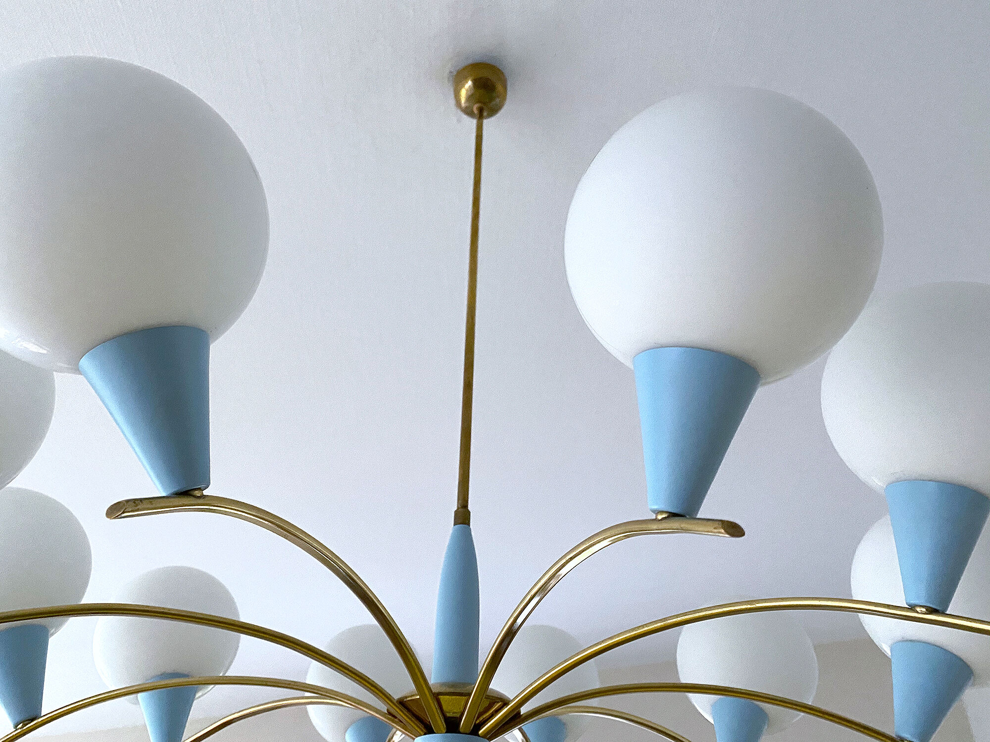 Vintage chandelier italy, 50s