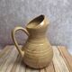 Vintage beige glazed stoneware jug – original shape