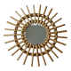 Miroir soleil rotin vintage
