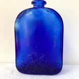 Flacon en verre bleu cobalt grand modèle