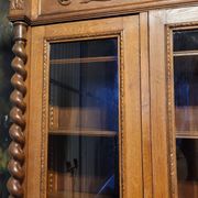Large solid oak library