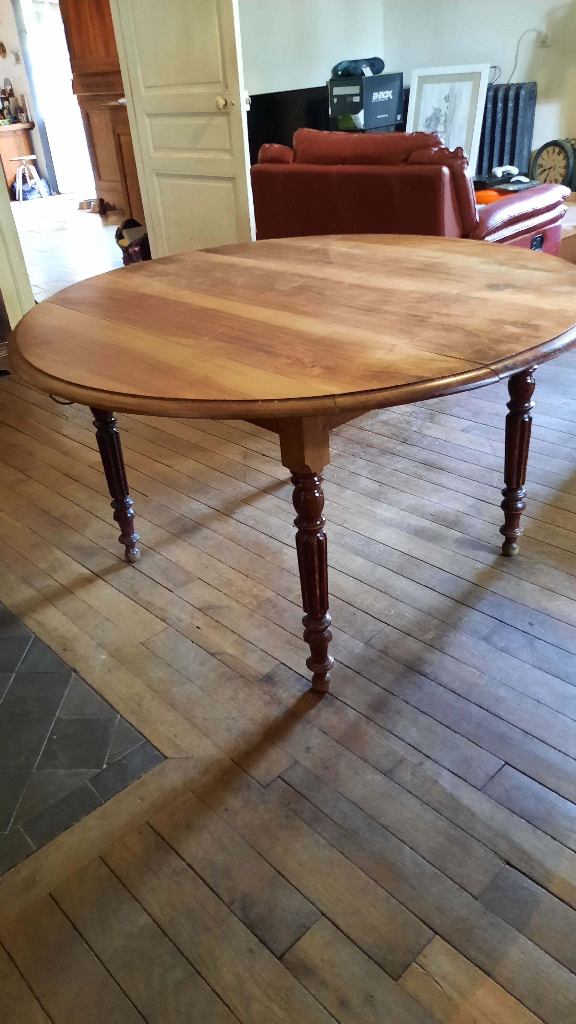 Walnut shutter table