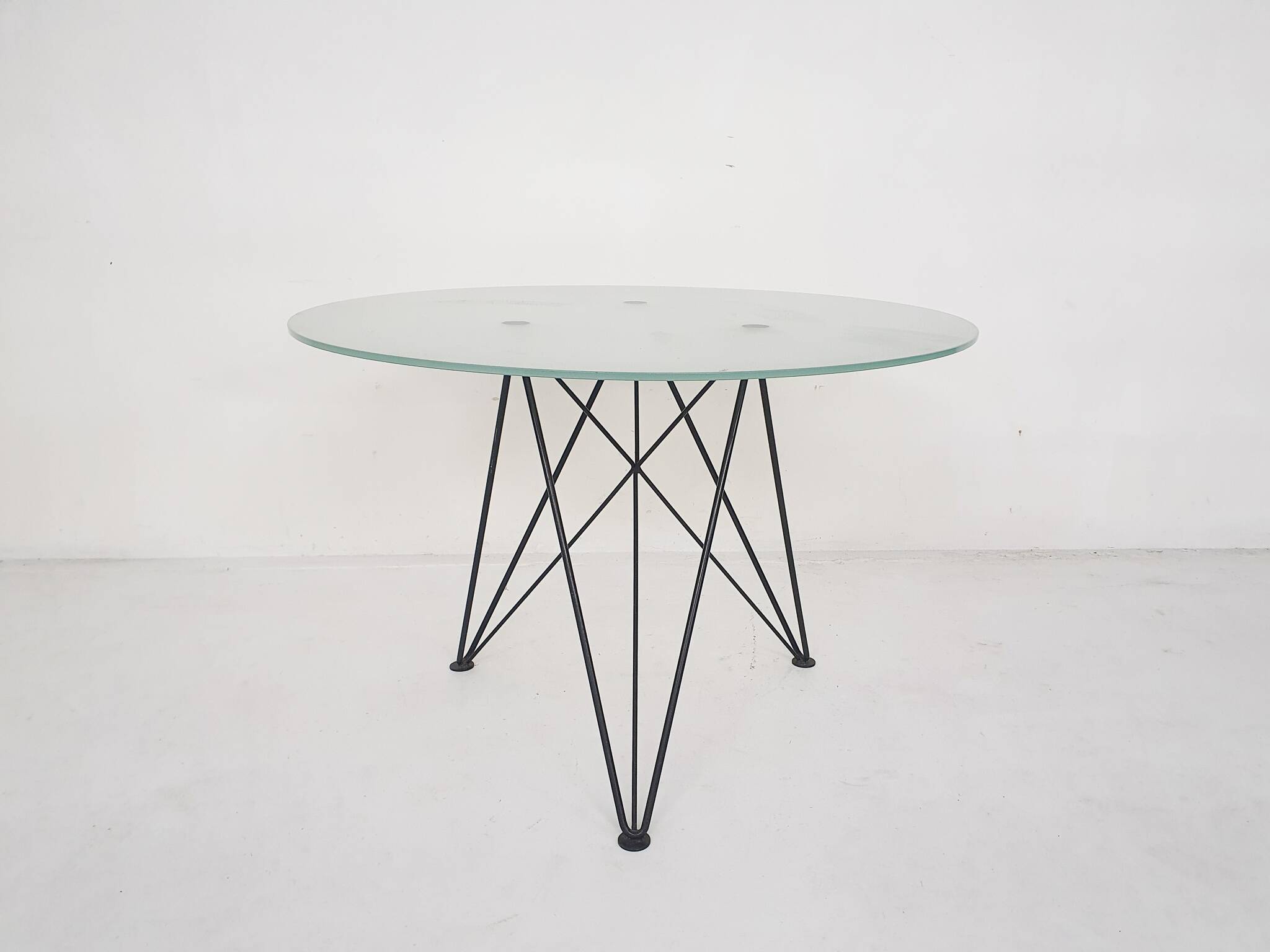 Very rare dining table by Els Staal, The Netherlands, 1984