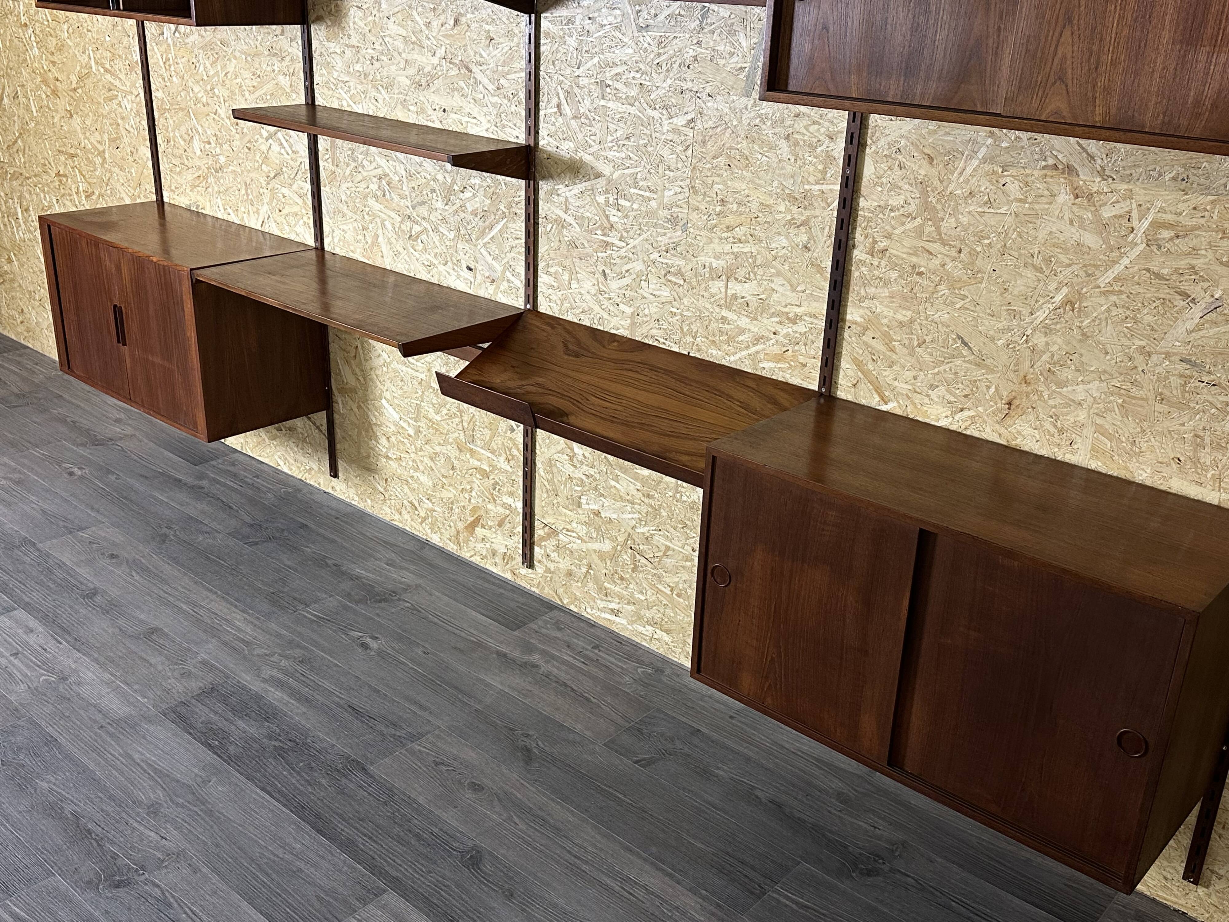 60s 70s teak wall shelf Wall Unit Kai Kristiansen for FM Møbler Denmark
