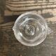 Vintage egg cup, hen shape, clear molded glass