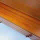 Vintage teak secretary bookcase with storage chest.