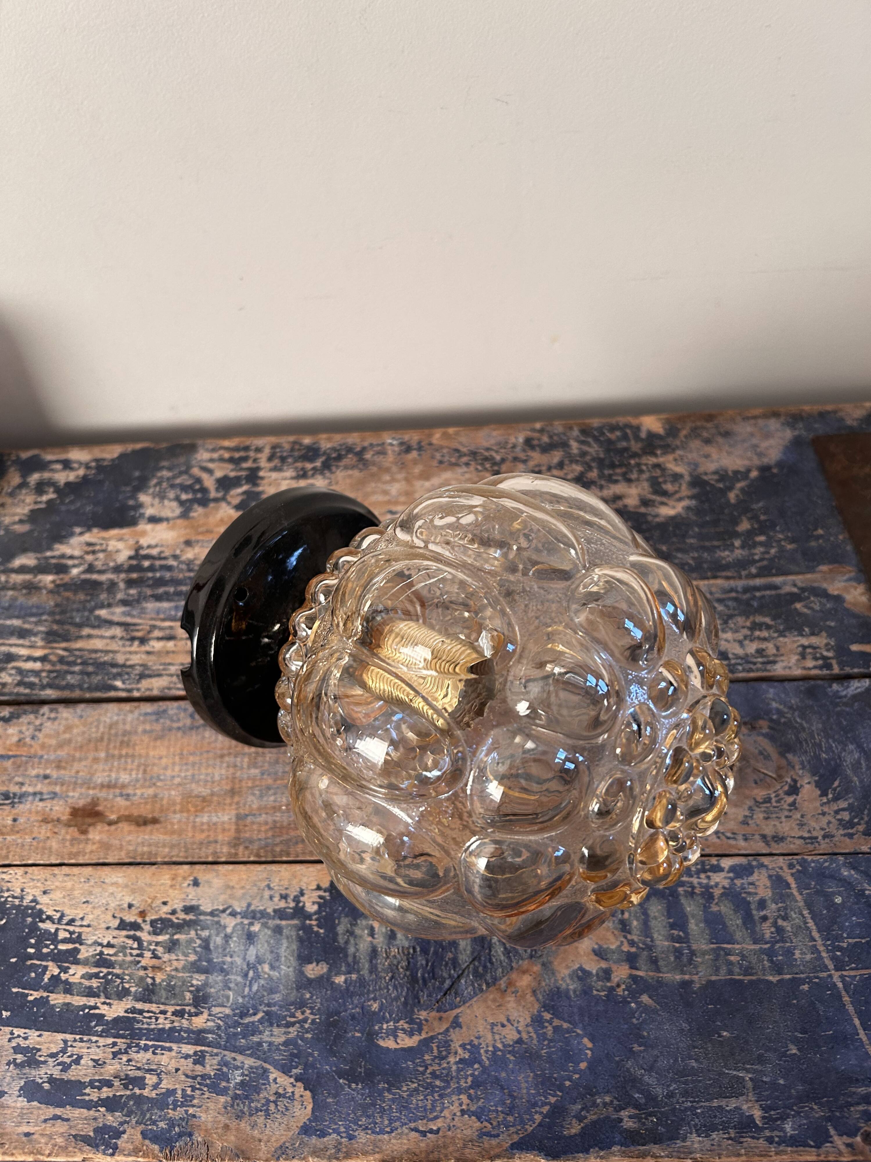 Tynell type glass wall or ceiling light