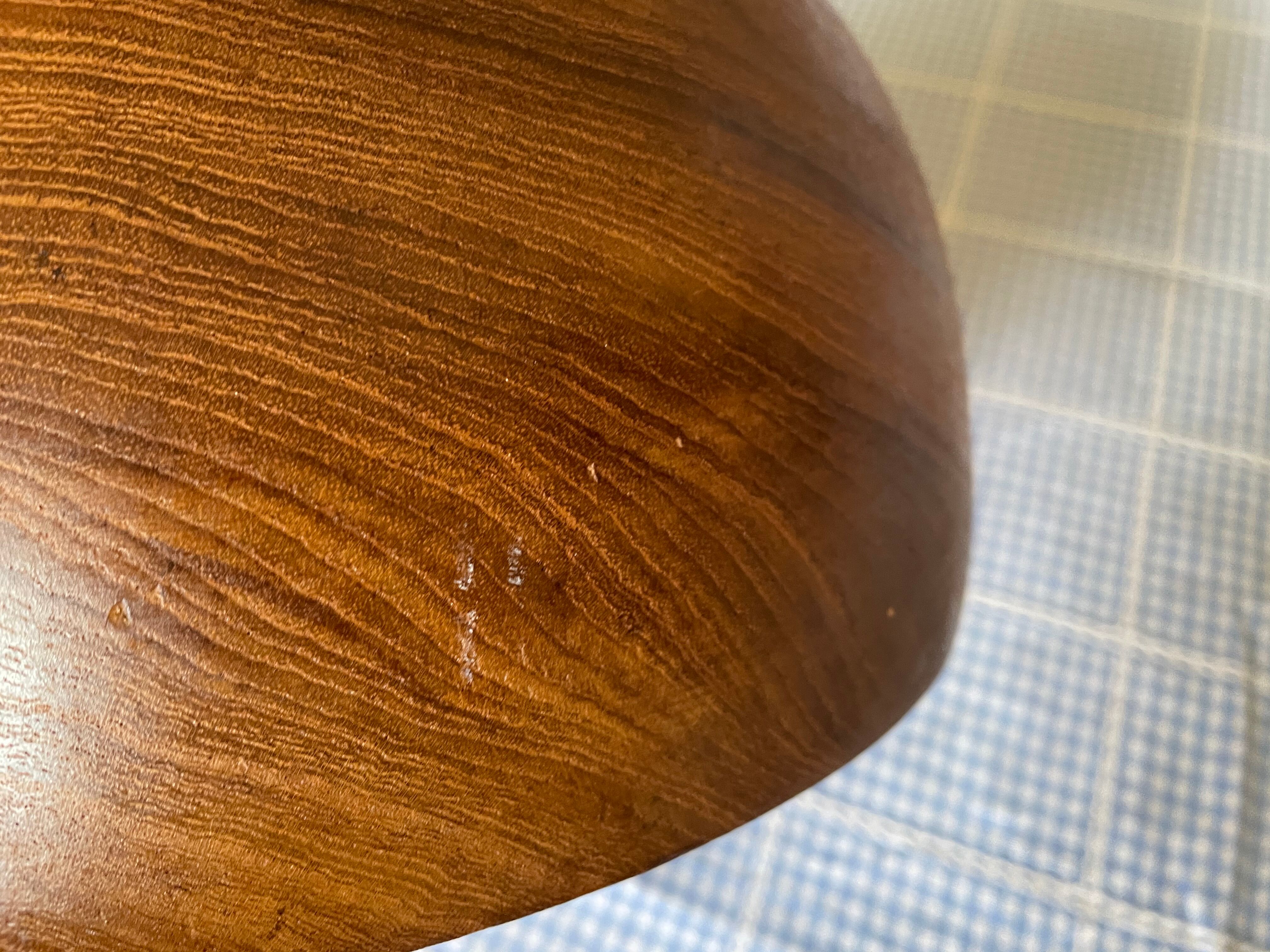 Vintage teak salad bowl