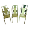Lot de 6 chaises métal Tolix mid-century modèle T4