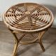 Rattan side table