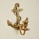 Pair of vintage Swedish brass wall lights