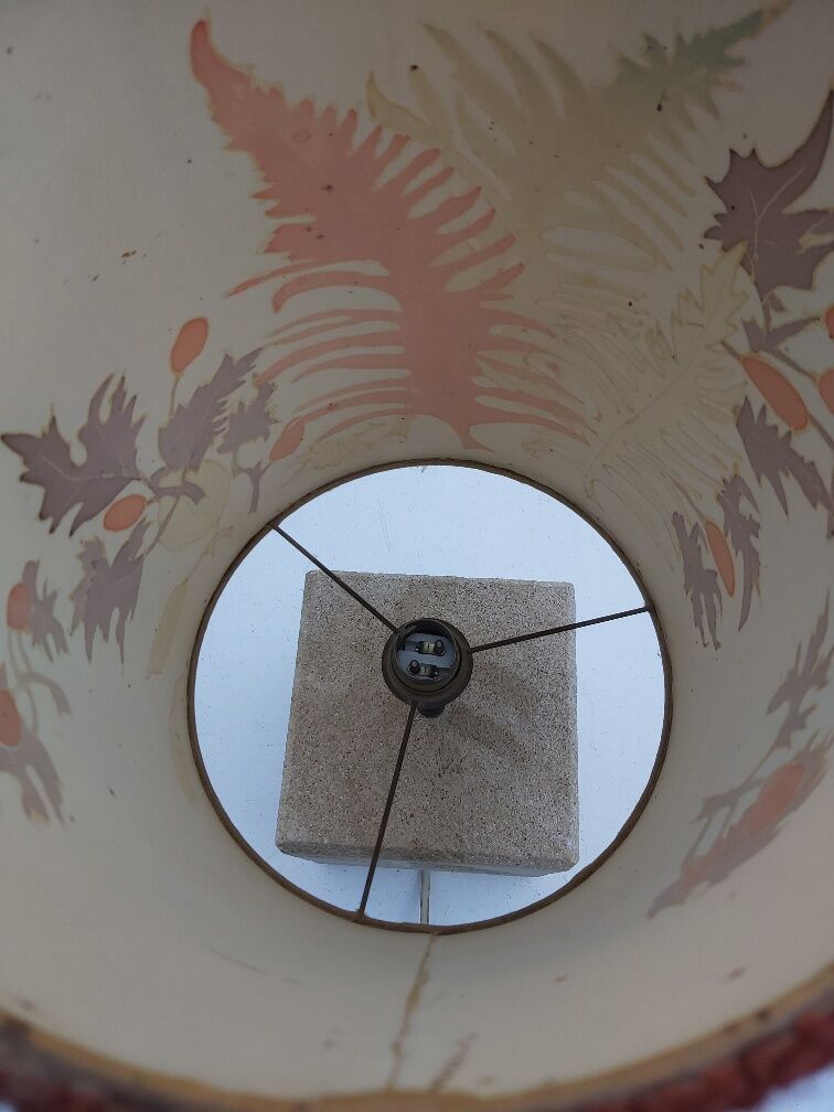 Vintage stone lamp 70s