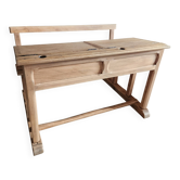 Bureau d'écolier double chêne massif 1900