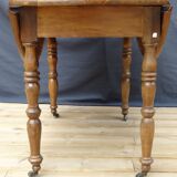 Table ovale Louis Philippe à rabats, en merisier  Ø120-108 x 74 cm