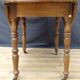 Louis Philippe oval table with flaps, cherry wood Ø120-108 x 74 cm