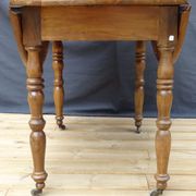 Louis Philippe oval table with flaps, cherry wood Ø120-108 x 74 cm