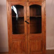 Ancienne vitrine bibliothèque art déco en teck birman