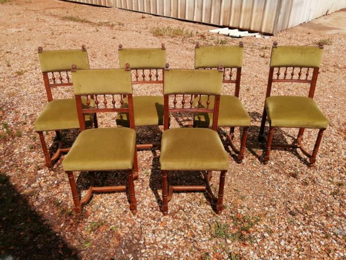 Set of 6 henry II chairs