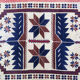 Tapis turc antique fait à la main oriental rouge bleu 100x200cm