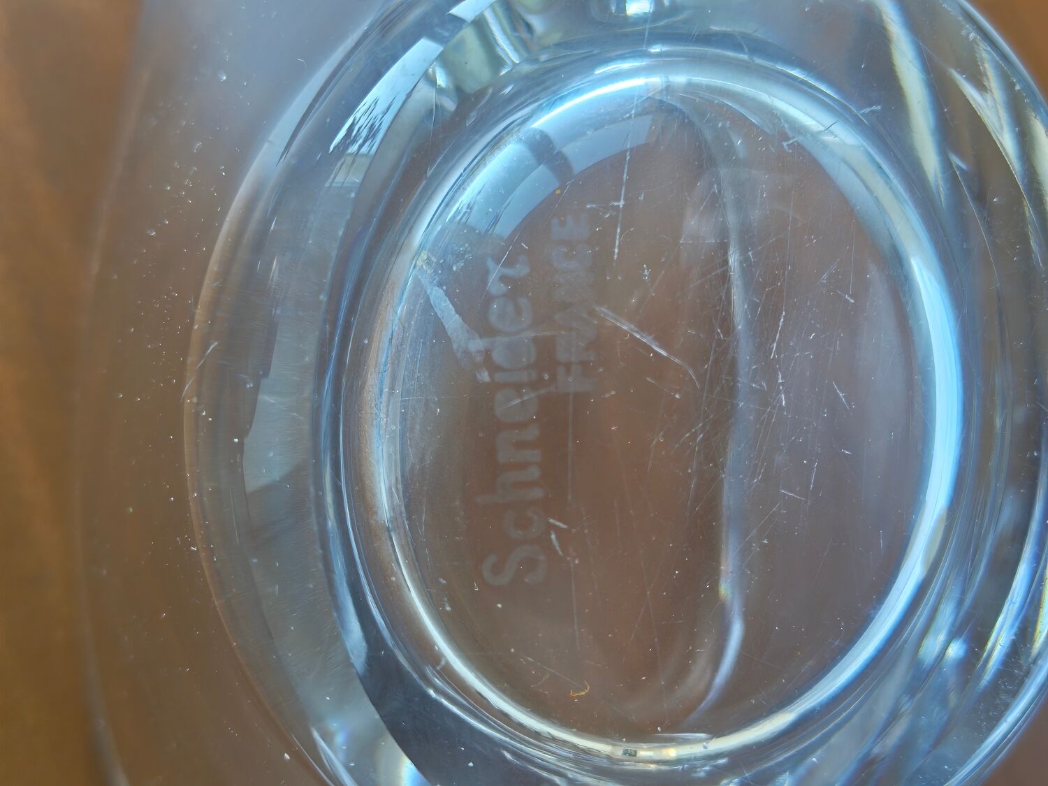 Crystal Centrepiece Bowl - Signed Schneider France