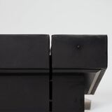 Obliqua two-seater leather sofa, Mario Botta, 1980s